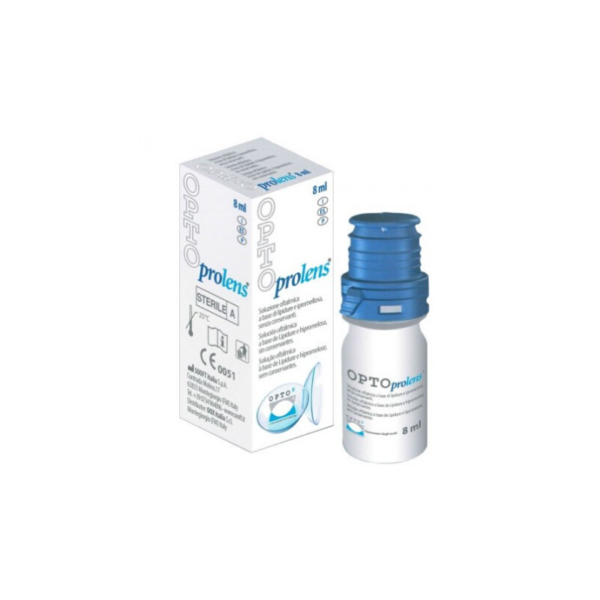 opto prolens soluzione lipidica con aggiunta di Ipermellosa, in Flacone sterile da 8ml
